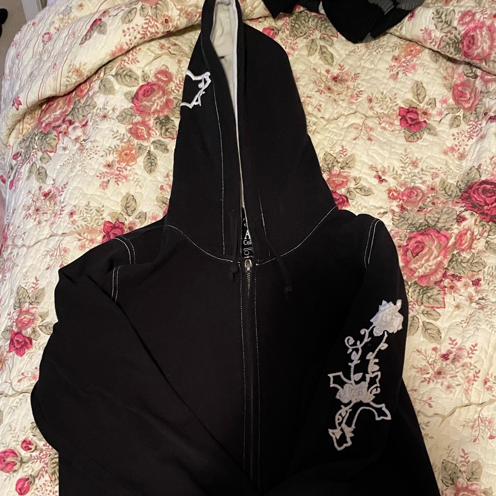 2000s Cross Zip Up